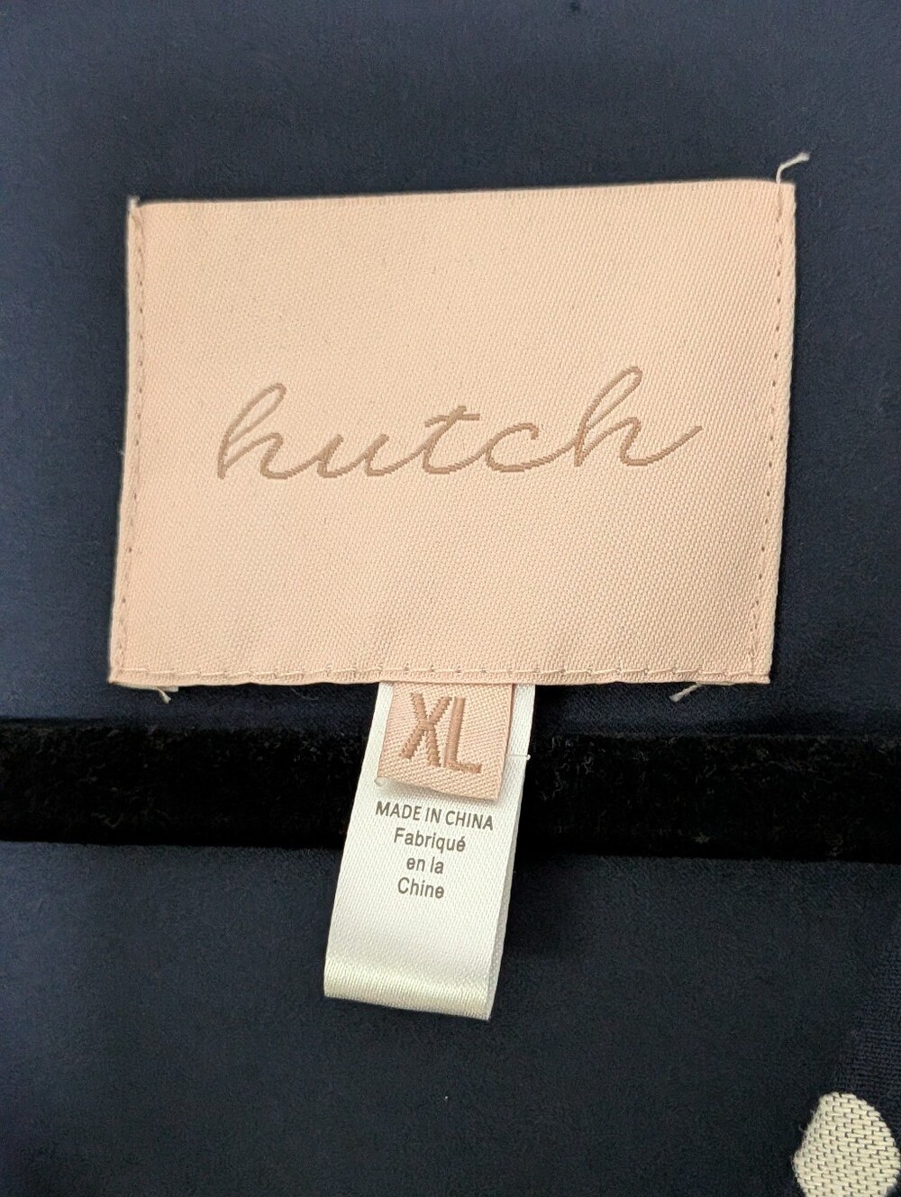 Hutch Anthropologie Navy Polka Dot Tailored Vest Top XL - Picture 3 of 6
